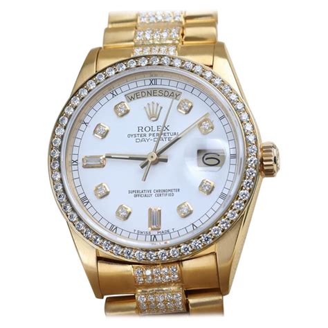 rolex donna oro bianco e brillanti